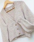 Soft Knit Buttoned Cardigan – Beige